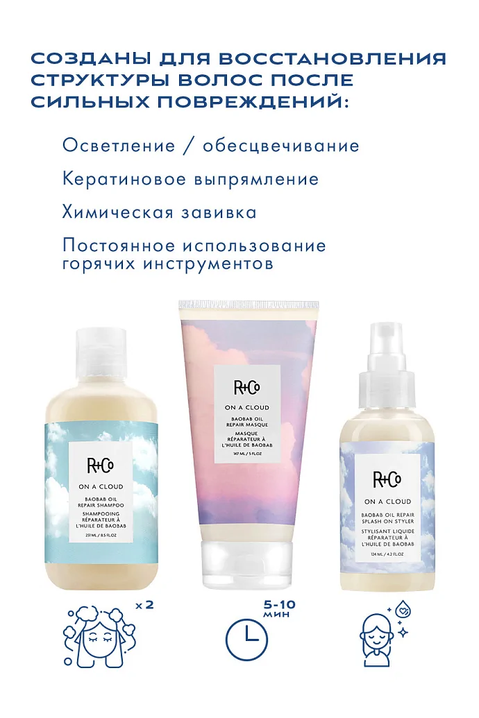 НА ОБЛАКЕ шампунь для восстановления волос с маслом баобаба в интернет-магазине Authentica.love