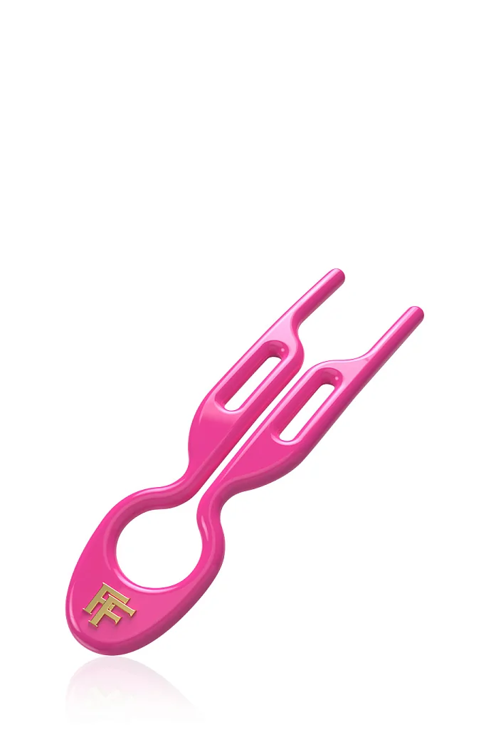 Шпильки No1 HAIRPIN Неоново-розового цвета  (набор из 3 шпилек) в интернет-магазине Authentica.love
