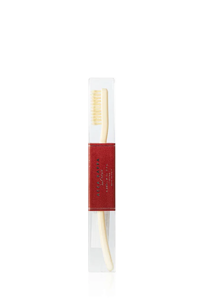 Зубная щетка с натуральной щетиной средней жесткости, Ivory White в интернет-магазине Authentica.love