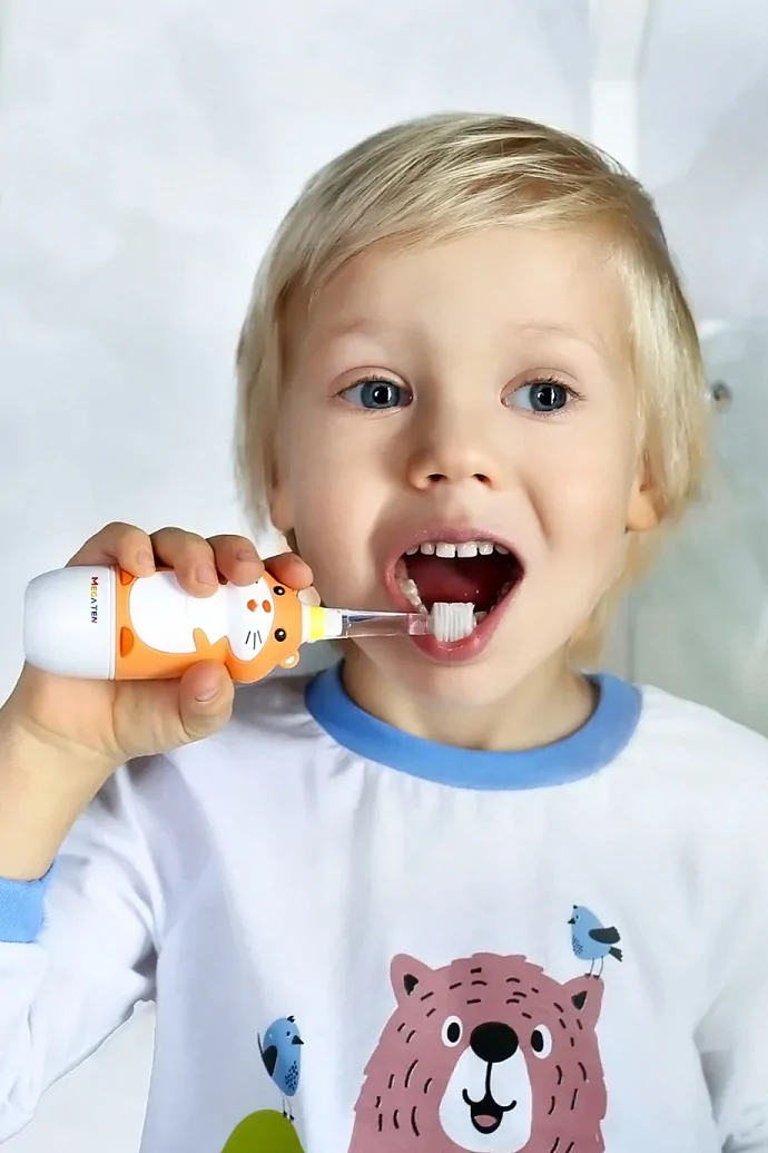 Детская электрическая зубная щетка MEGA TEN KIDS SONIC Хомячок в интернет-магазине Authentica.love