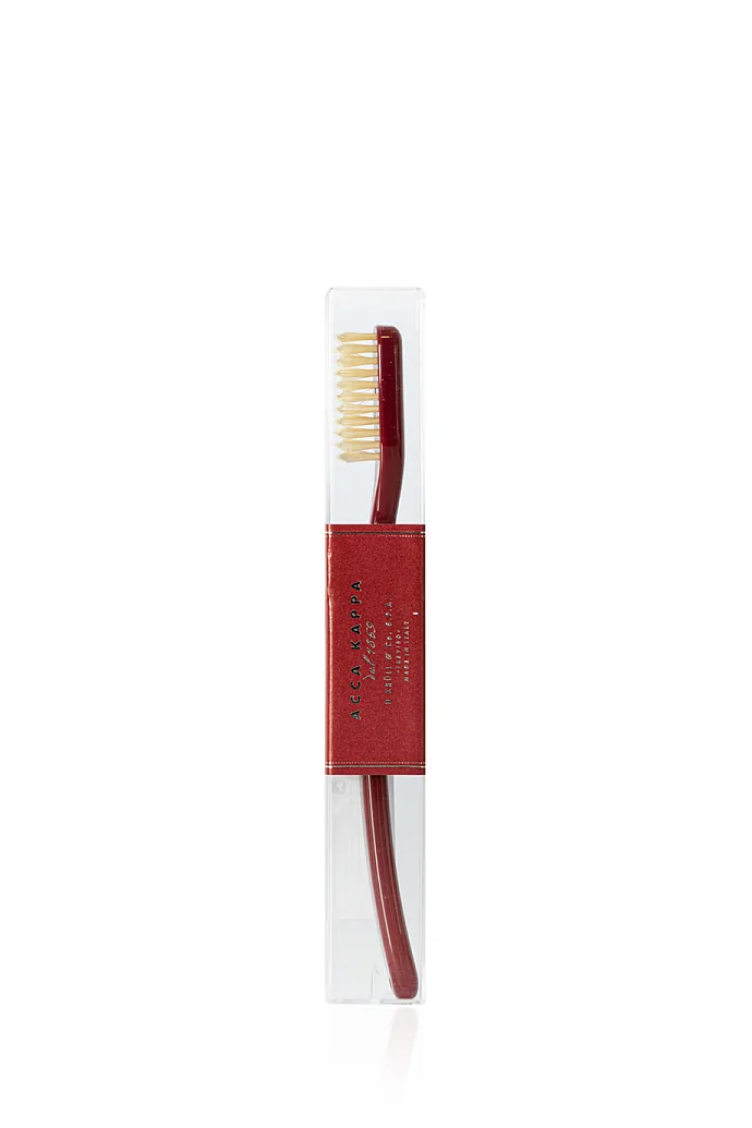 Зубная щетка с натуральной щетиной средней жесткости, Venetian Red в интернет-магазине Authentica.love