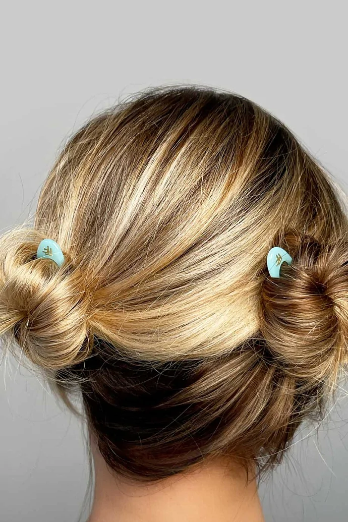 Шпильки No1 Hairpin нежно-бирюзового цвета (набор из 3 шпилек) в интернет-магазине Authentica.love