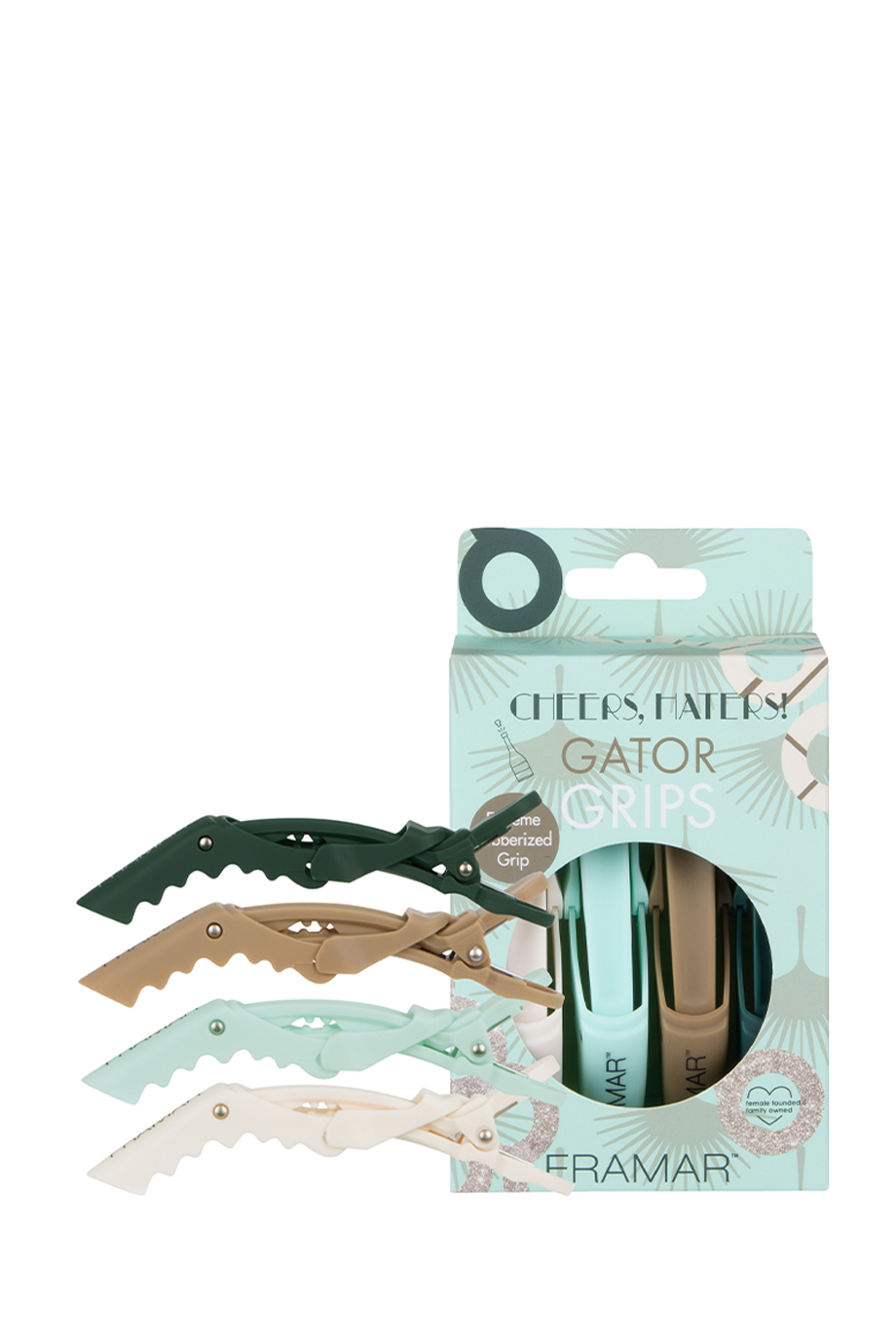 Зажимы с прорезиненным покрытием «За вас, хейтеры!», 4 шт.