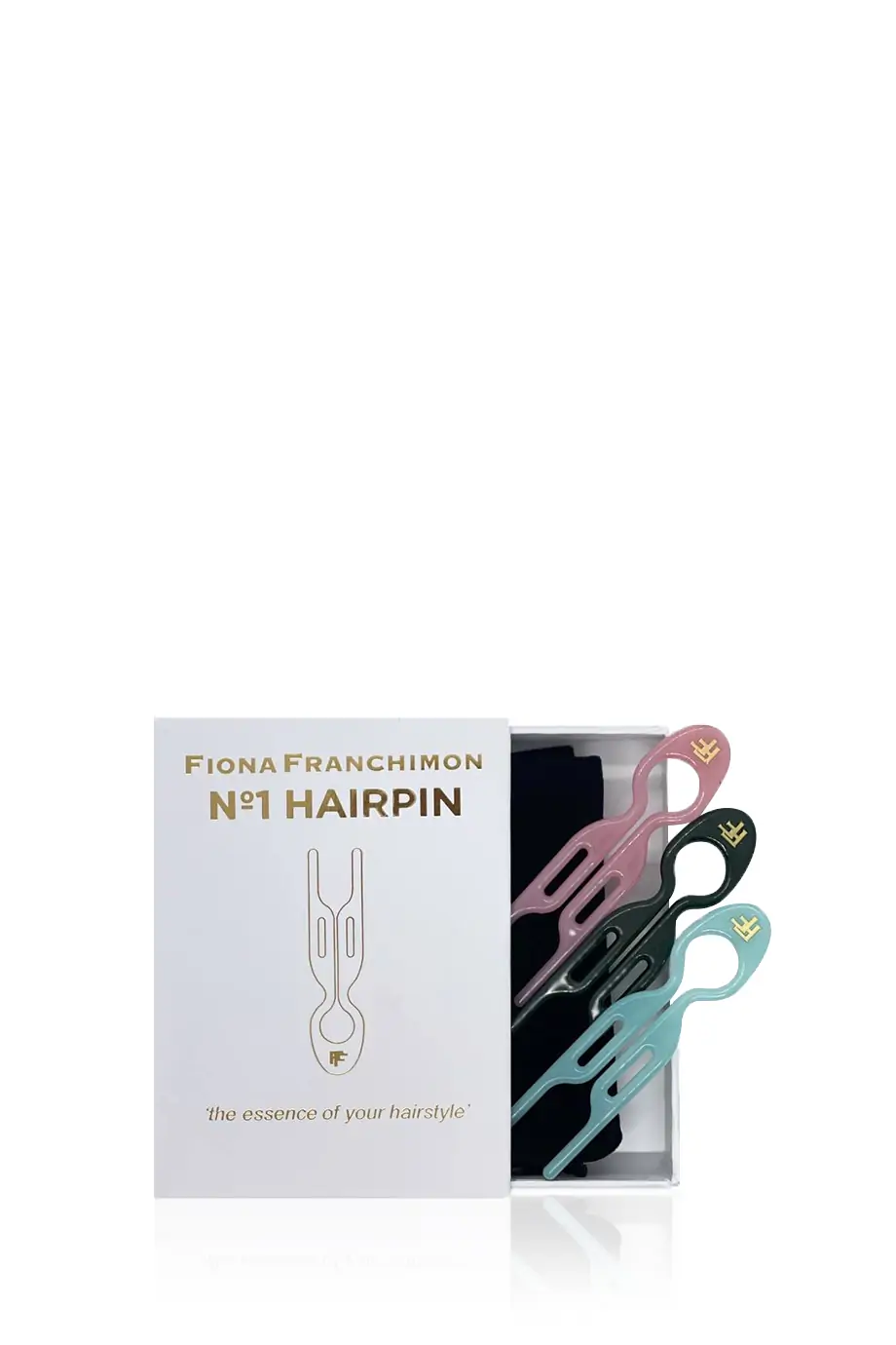 Шпильки No1 Hairpin Изумрудная/розовая/голубая (набор из 3 шпилек) в интернет-магазине Authentica.love