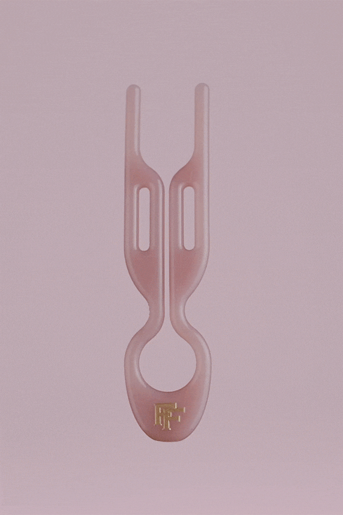 Шпильки No1 Hairpin Пудрово-розового цвета (набор из 3 шпилек) в интернет-магазине Authentica.love