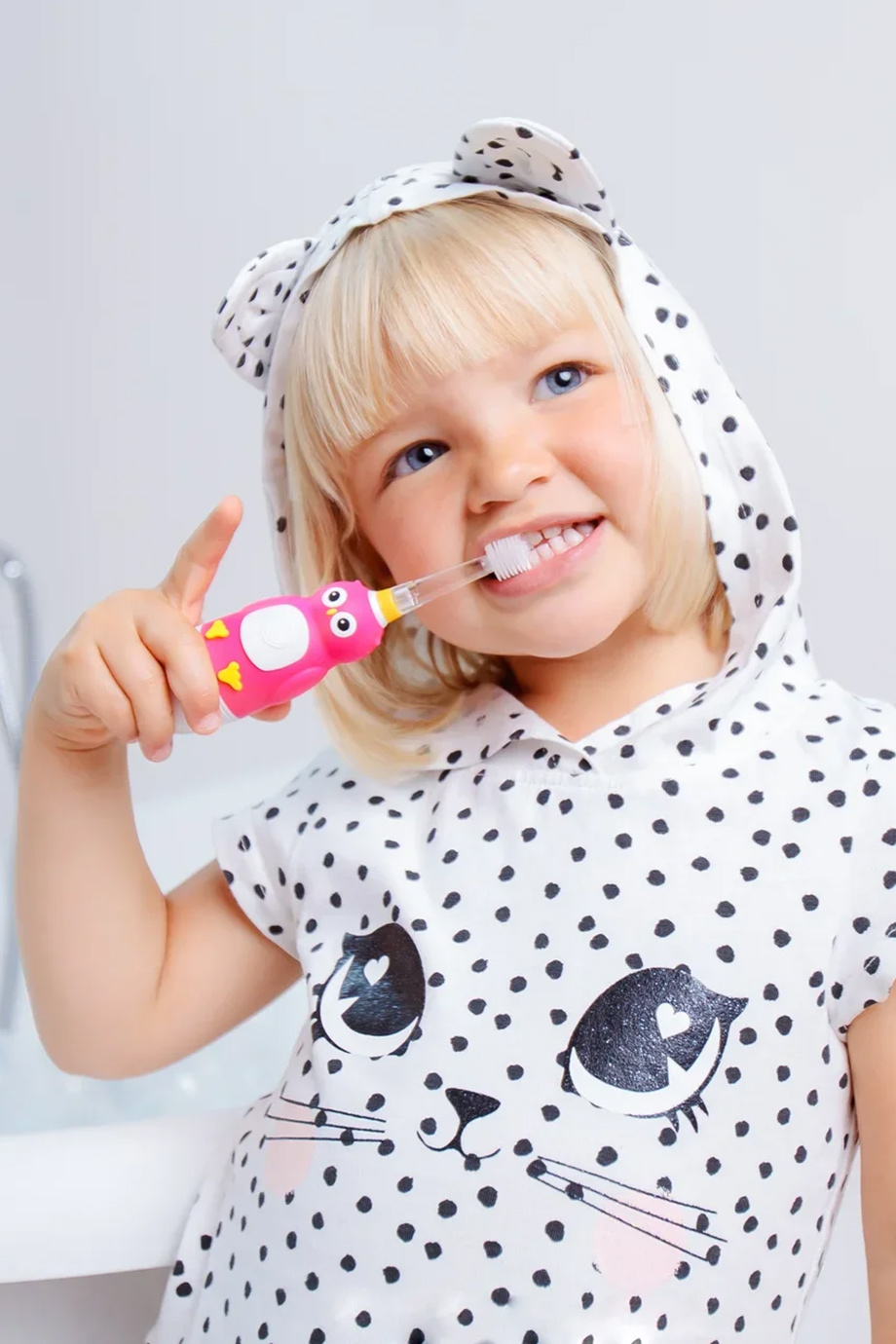 Детская электрическая зубная щетка MEGA TEN KIDS SONIC Совушка в интернет-магазине Authentica.love